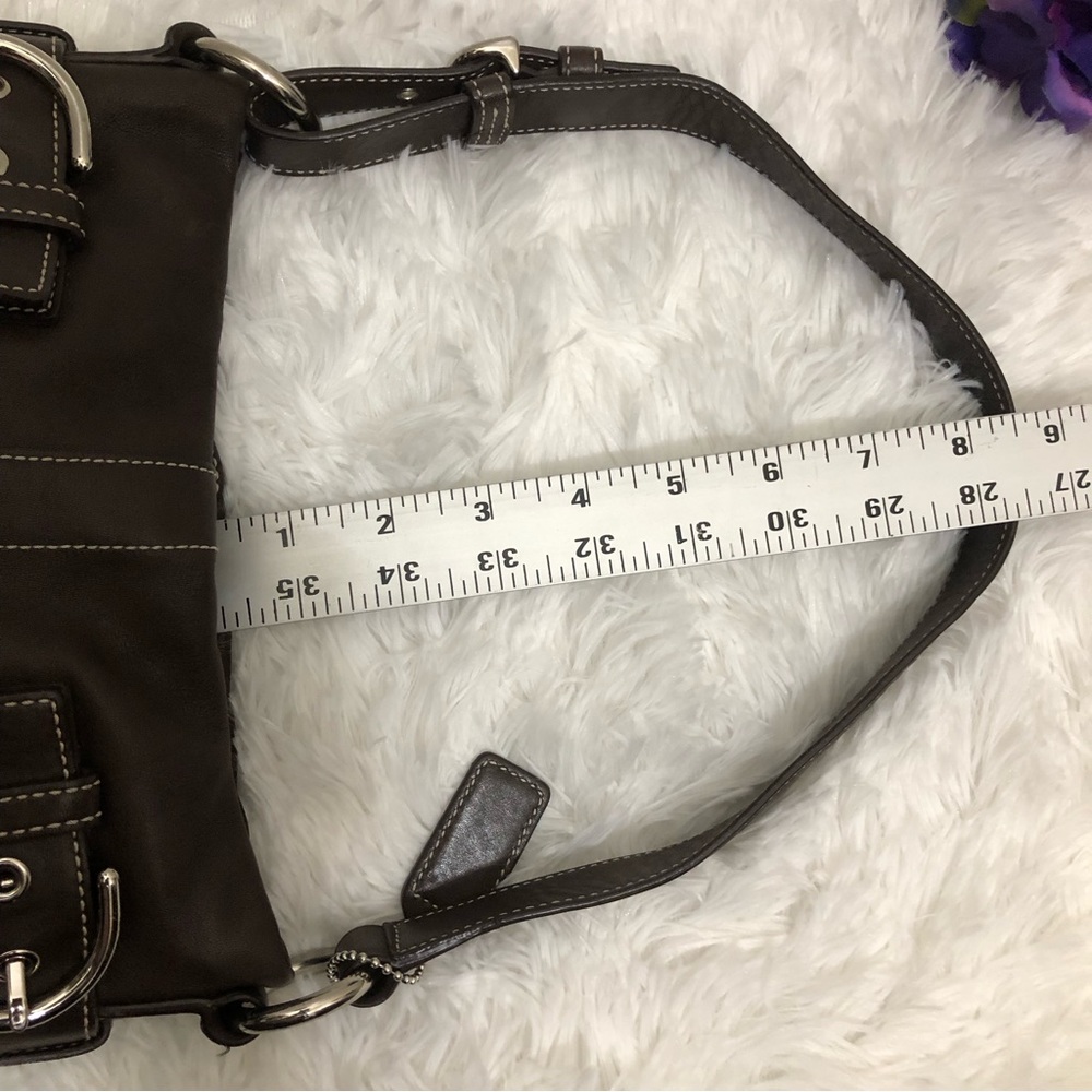 COACH Vintage soho Slim Duffle leather shoulder bag #1453 - Picture 5 of 14